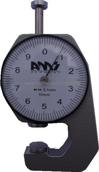 AMS Pocket Dial Thickness Gauge 0-10mm (2010) - Click Image to Close